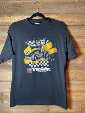 Vintage Men T-Shirt Trop Artic Motor Oil Phillips 66 Racing NASCAR Sprint Car L